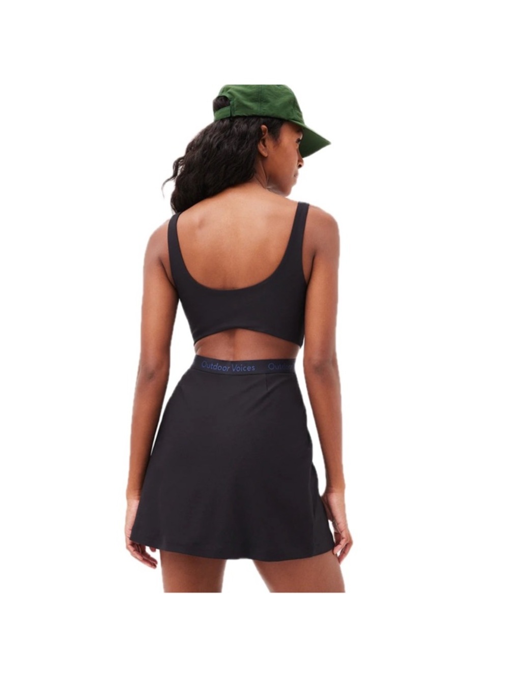 Outdoor Voice Court Cutout Tennis Dress Black Womens Size XS - Picture 2 of 8